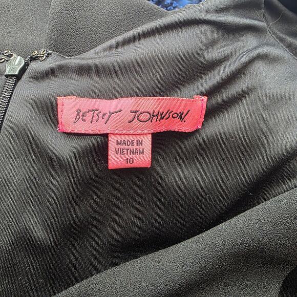 Betsey Johnson Women Slinky Scoop Stretch Sleeveless Sheath Dress Size 10 Black - Picture 5 of 6